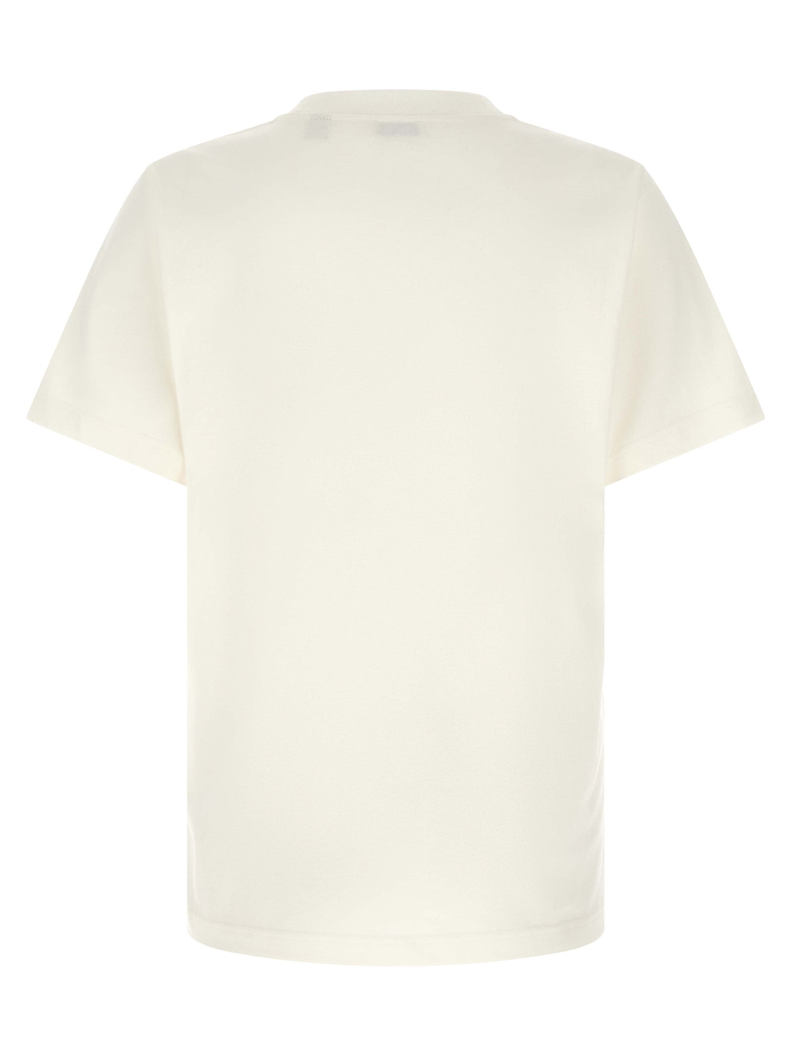 T-Shirt by Burberry for men in cotton white & patterned showcases a chic silhouette, artfully detailed with a chic crew neckline and for a chic finish.