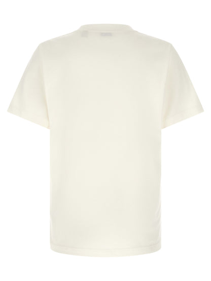 T-Shirt by Burberry for men in cotton white & patterned showcases a chic silhouette, artfully detailed with a chic crew neckline and for a chic finish.