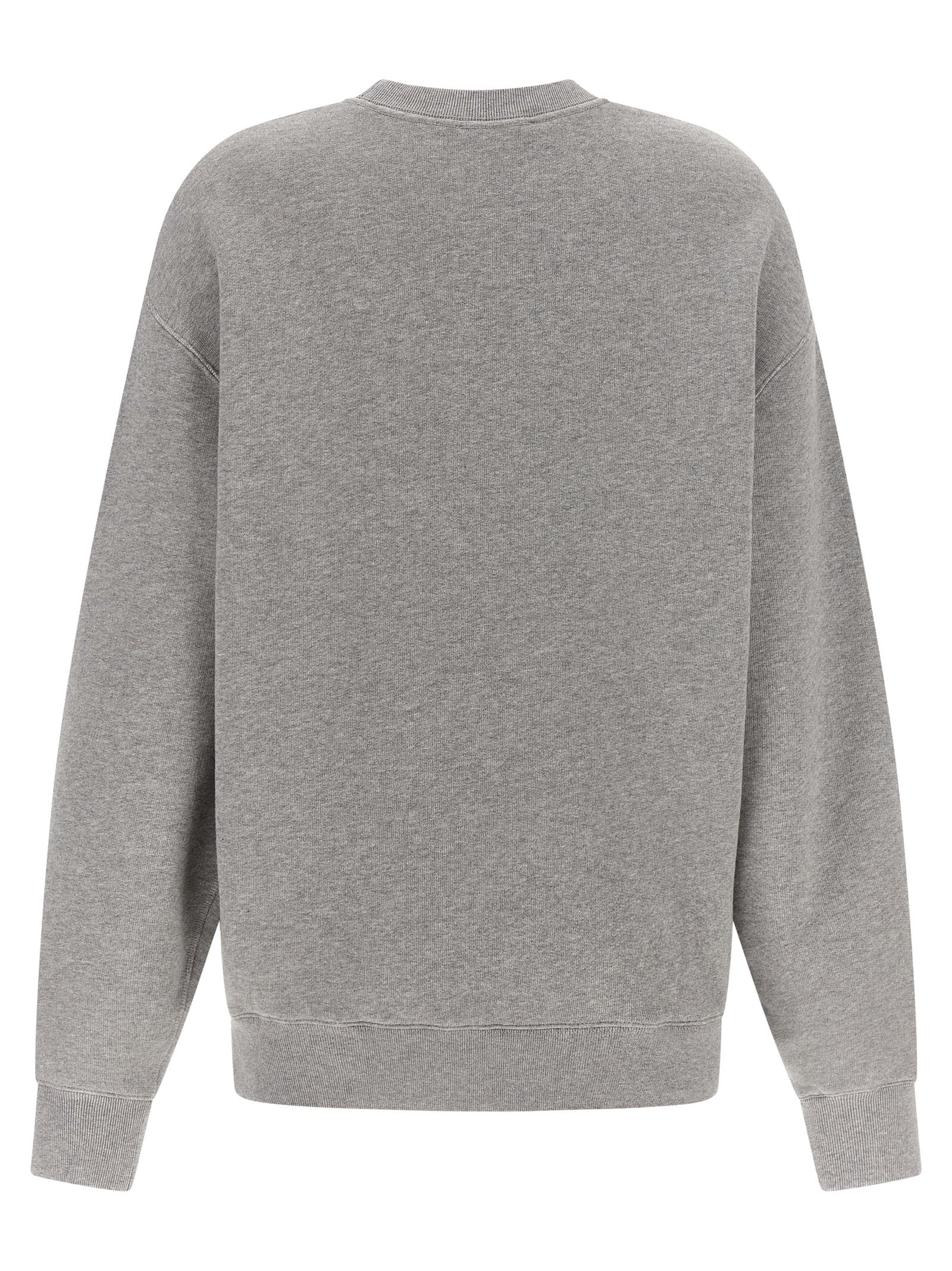 Activewear Sweatshirt by J.W.Anderson for women in cotton gray & pink presents a ergonomic silhouette, showcasing a sophisticated round crew neckline and detailed with premium for a ergonomic finish.