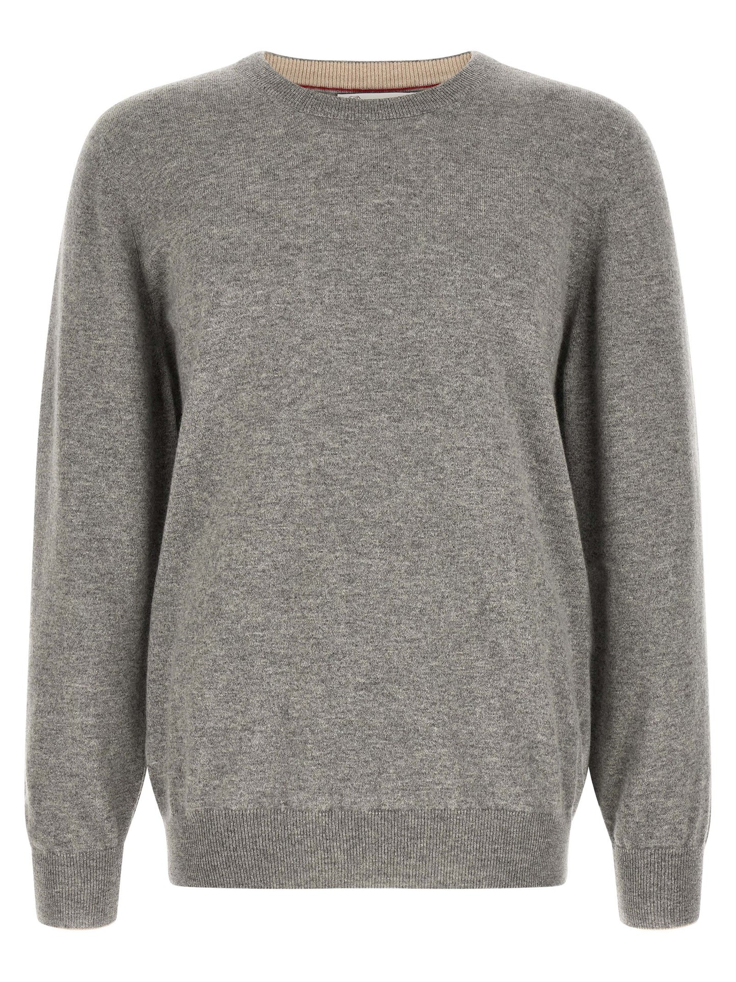Cardigan by Brunello Cucinelli for men in cashmere gray, patterned & signature showcases a captivating silhouette, artfully detailed with a captivating long-sleeve and round neckline for a truly sophisticated captivating look.
