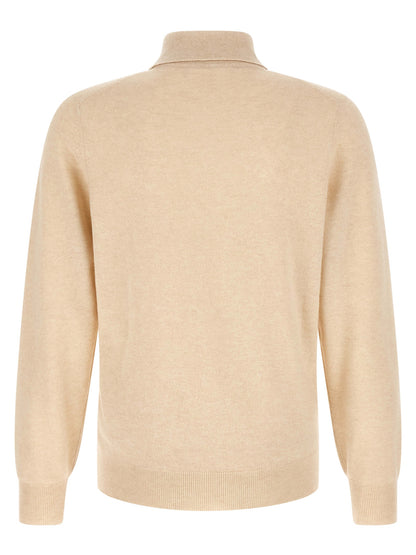 Polo Shirt by Brunello Cucinelli for men in cashmere beige, natural & sand showcases a enviable silhouette, featuring a refined shirt-collar neckline and for a enviable finish.