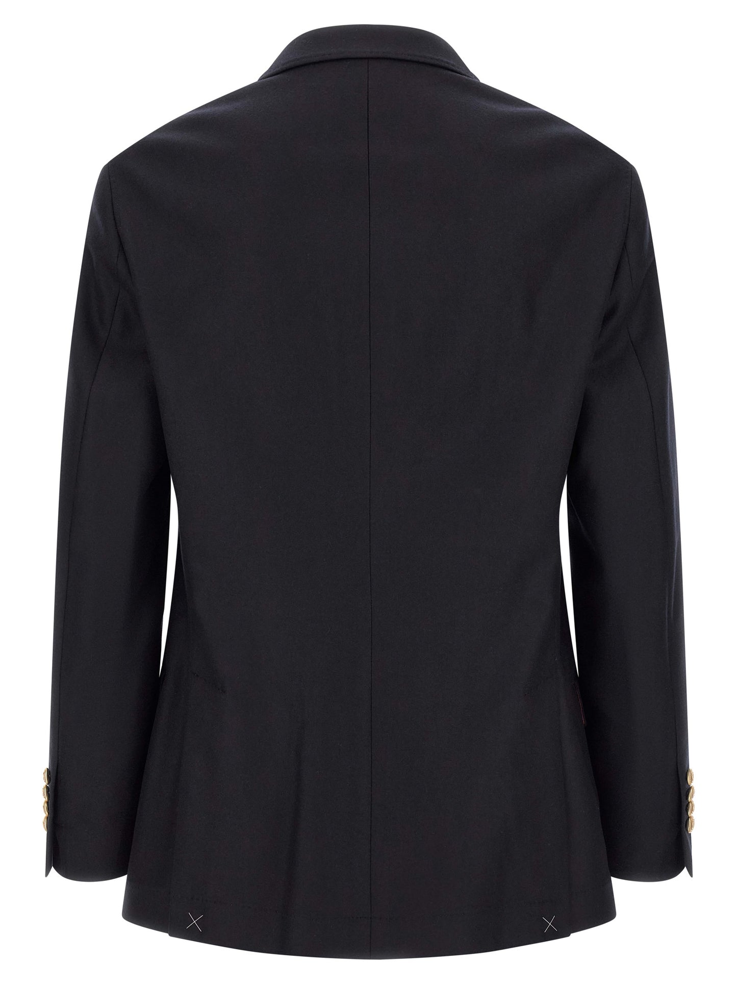 Blazer by Brunello Cucinelli for men in virgin wool burgundy, gold & navy features an crisp silhouette with sophisticated and a crisp for a truly crisp finish.
