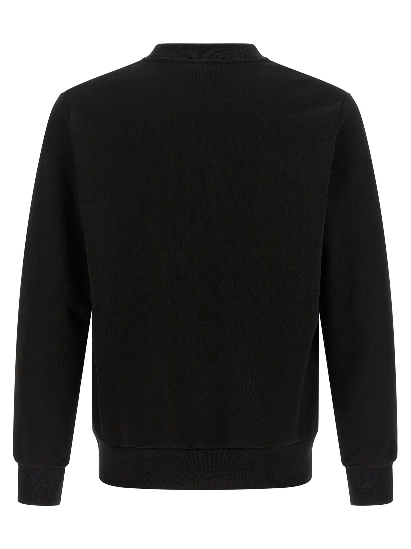 Sweatshirt by Lacoste for men in cotton black & green features an provocated silhouette, detailed with a provocated and a refined crew neckline for a sophisticated aesthetic.