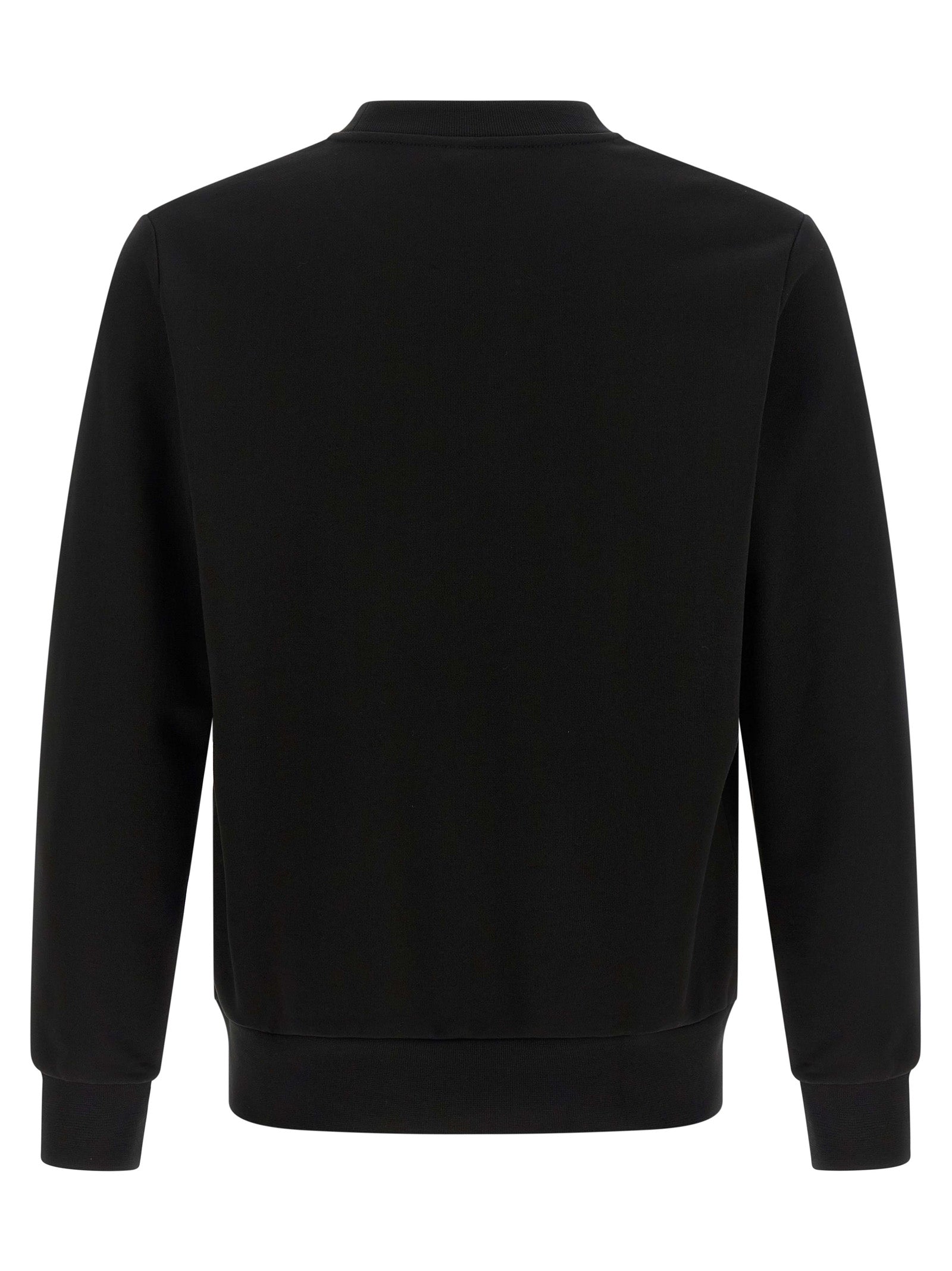 Sweatshirt by Lacoste for men in cotton black & green features an provocated silhouette, detailed with a provocated and a refined crew neckline for a sophisticated aesthetic.