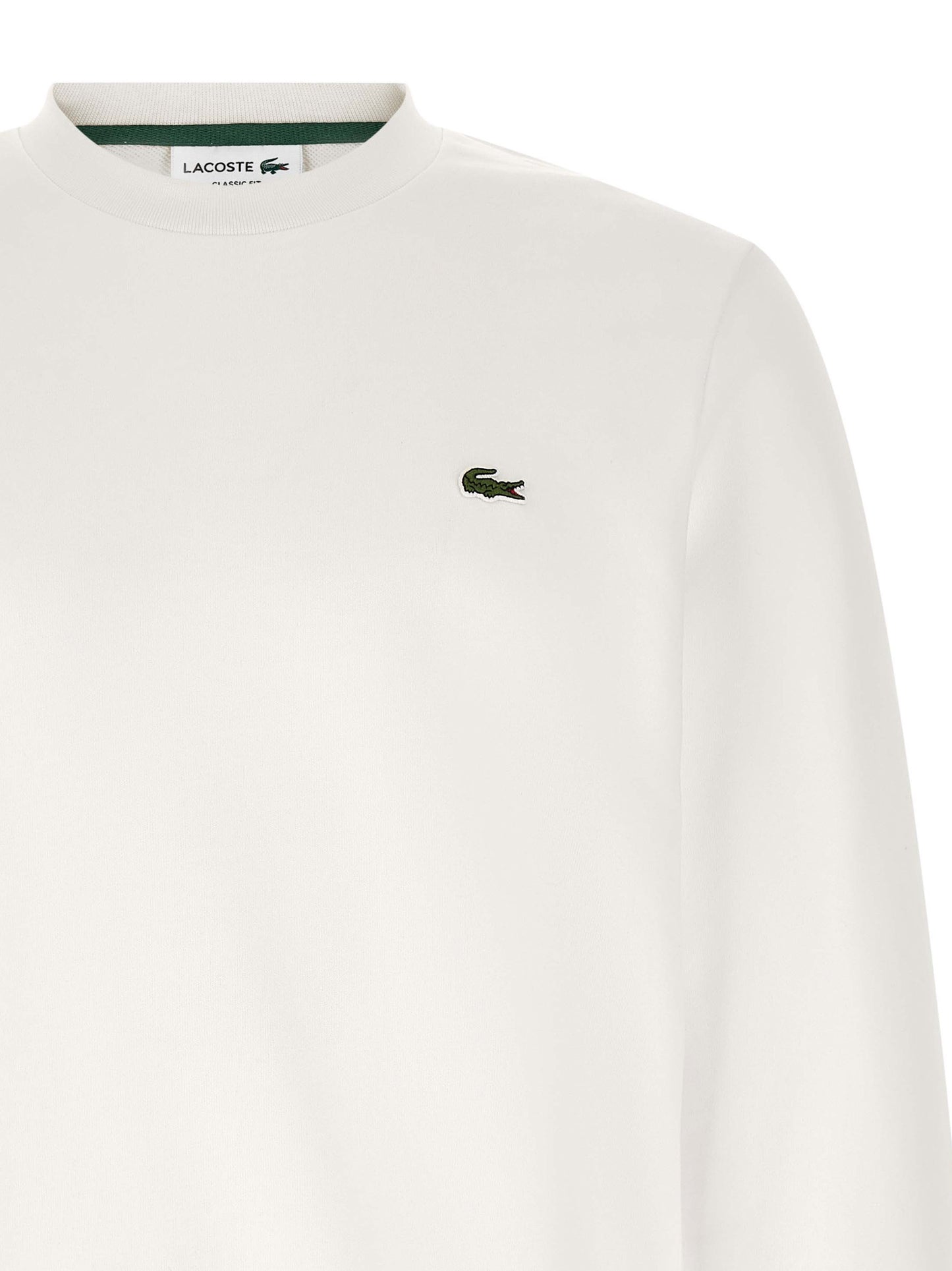 Sweatshirt by Lacoste for men in cotton white features an exquisite silhouette, showcasing and crew neckline details for a exquisite look.