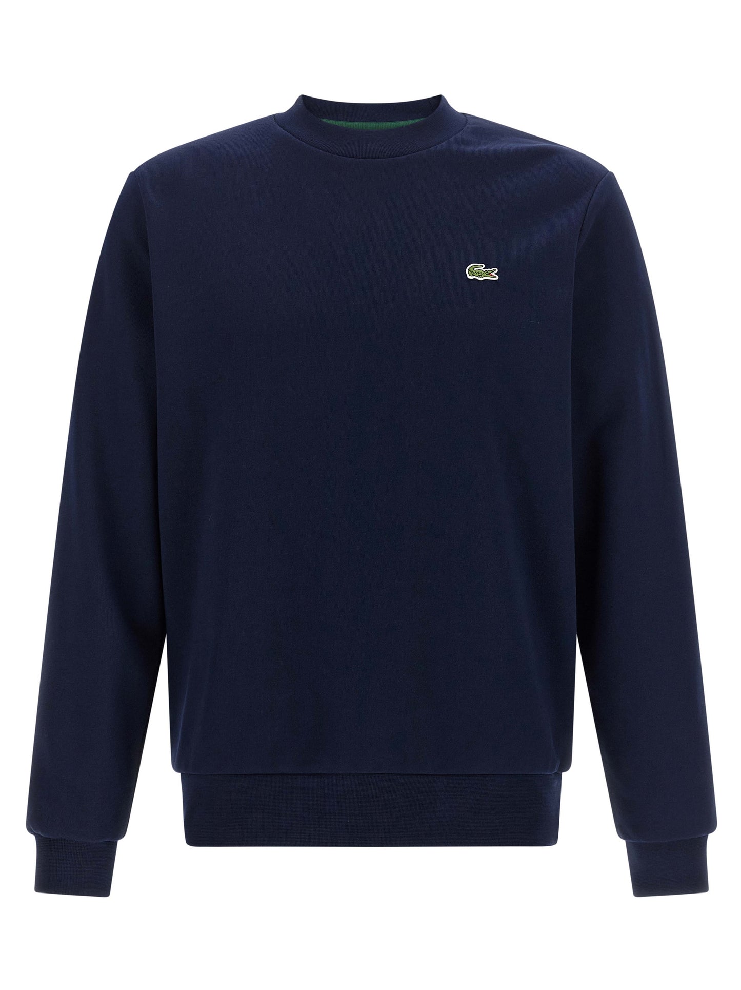 Sweatshirt by Lacoste for men in cotton green & navy features an magnificent silhouette, showcasing a sophisticated round crew neckline and long-sleeve detail for a truly magnificent finish.