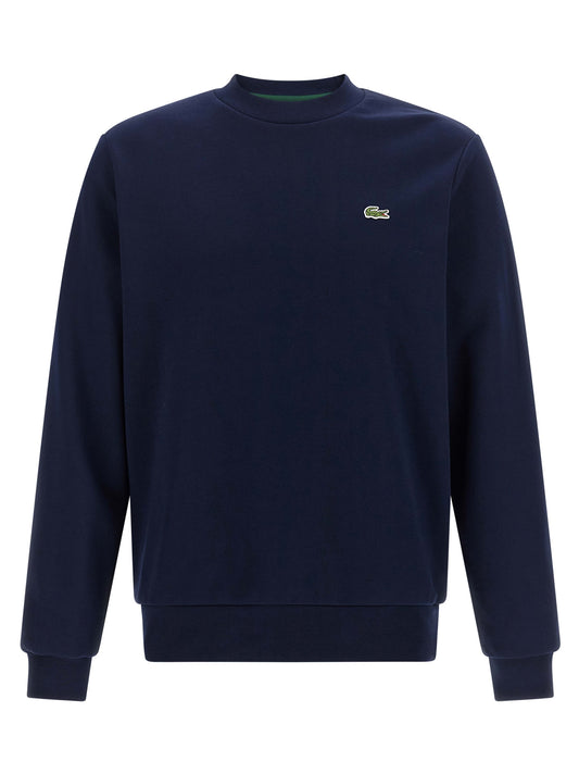 Sweatshirt by Lacoste for men in cotton green & navy features an magnificent silhouette, showcasing a sophisticated round crew neckline and long-sleeve detail for a truly magnificent finish.