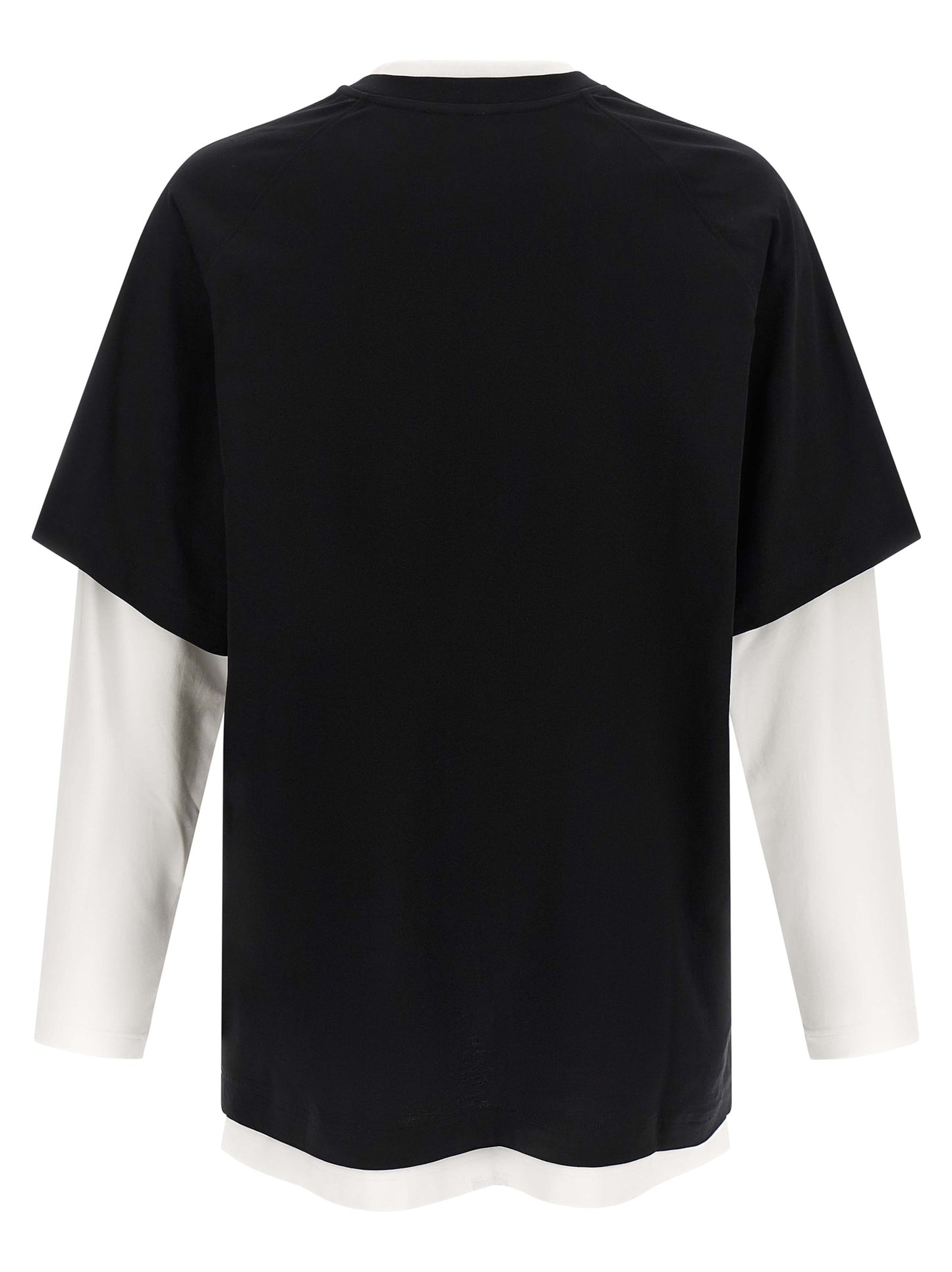 T-Shirt by Moschino for men in cotton multicolor, signature & print showcases a chic silhouette, artfully detailed with a chic crew neckline and for a chic finish.