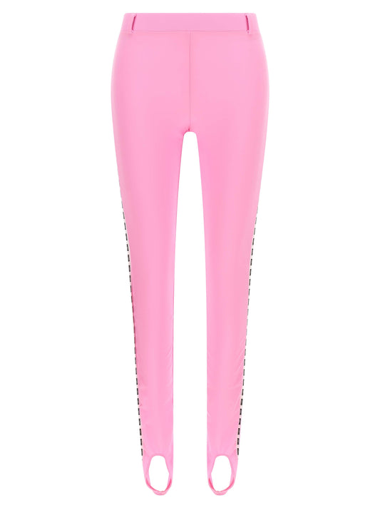 Activewear Leggings by Moschino for women in polyamide multicolor & pink features an ergonomic leggings with , highlighting a ergonomic and long for a premium, high-performance look.