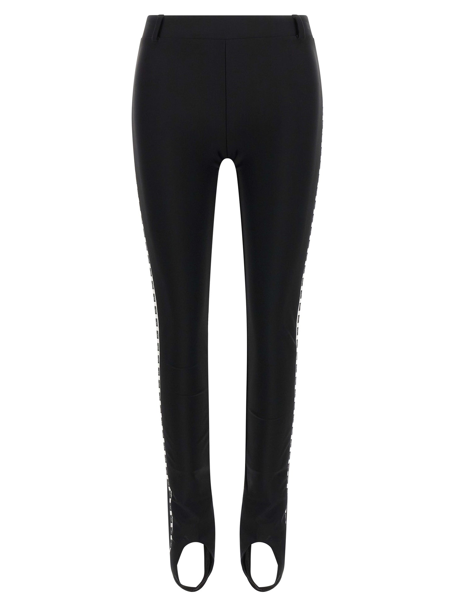 Activewear Leggings by Moschino for women in polyamide bicolour & black features an ergonomic leggings with , highlighting a ergonomic and long for a premium, high-performance look.