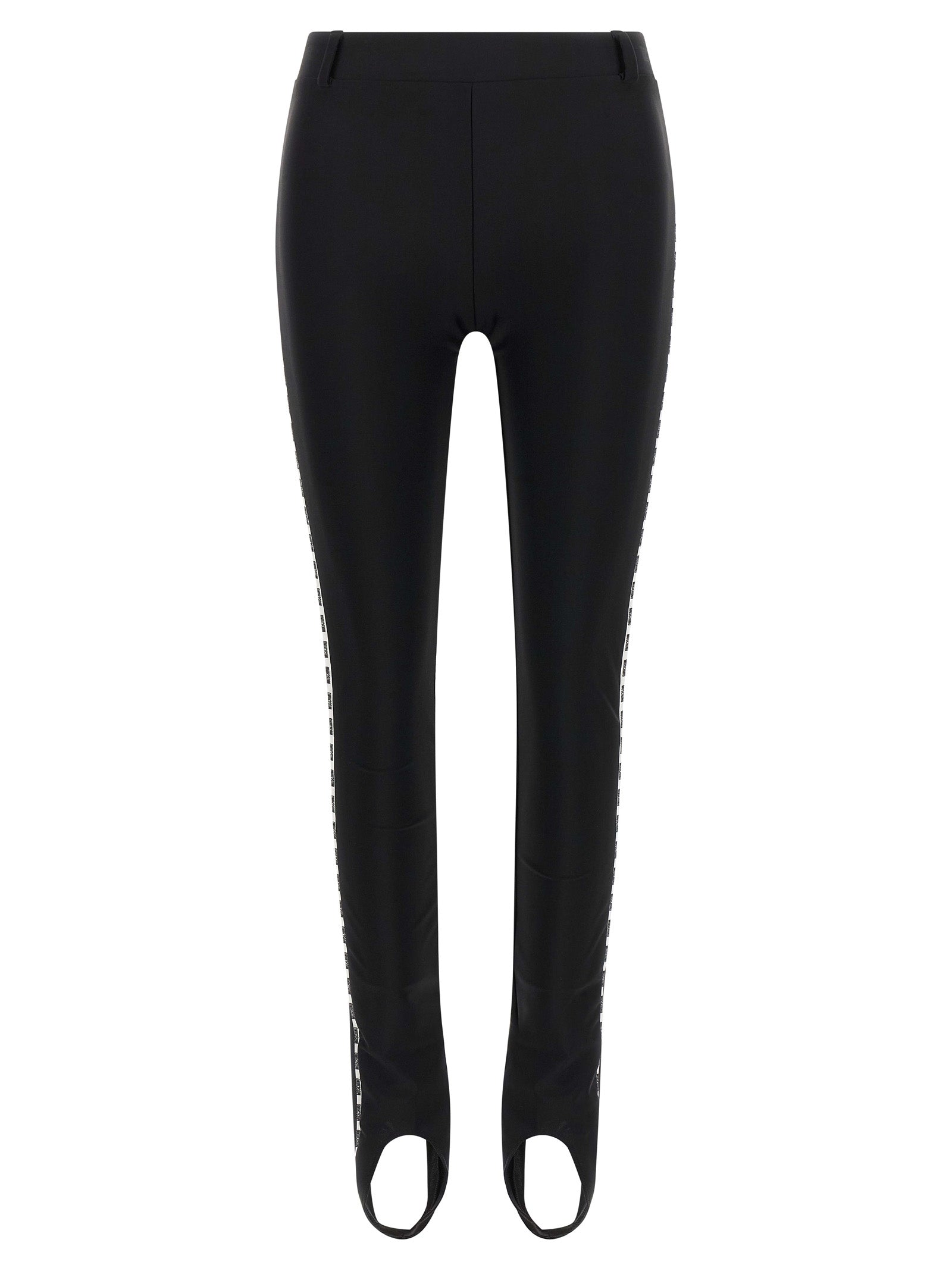 Activewear Leggings by Moschino for women in polyamide bicolour & black features an ergonomic leggings with , highlighting a ergonomic and long for a premium, high-performance look.