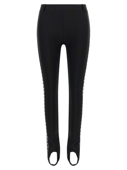 Activewear Leggings by Moschino for women in polyamide bicolour & black features an ergonomic leggings with , highlighting a ergonomic and long for a premium, high-performance look.