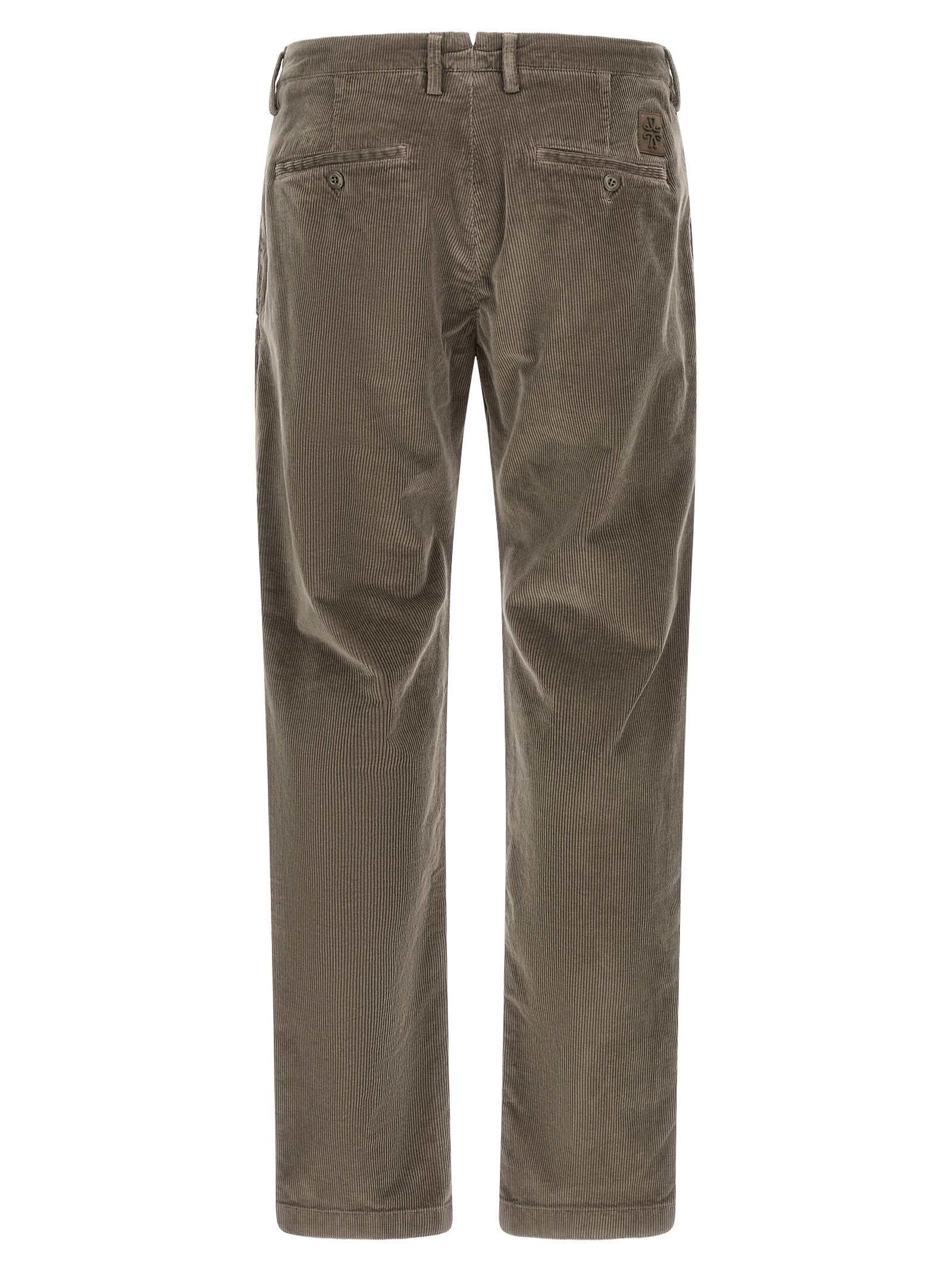 Chinos Pants by Jacob Cohen for men in cotton corduroy gray features an contemporary silhouette, showcasing a sophisticated and long with a refined low rise for a truly contemporary aesthetic.