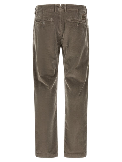 Chinos Pants by Jacob Cohen for men in cotton corduroy gray features an contemporary silhouette, showcasing a sophisticated and long with a refined low rise for a truly contemporary aesthetic.