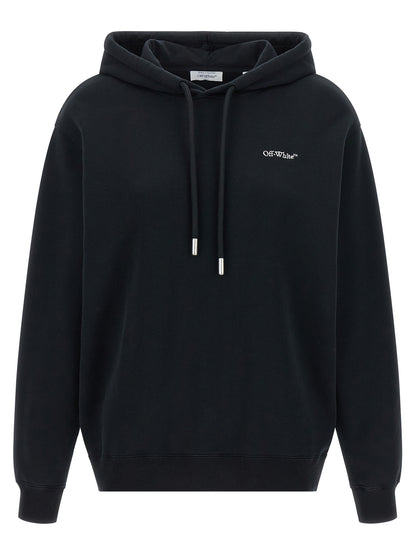 Sweatshirt Hoodie by Off-White for women in cotton black, white, patterned, floral & print features a edgy silhouette, detailed with a edgy hooded neckline and long-sleeve for a refined finish.