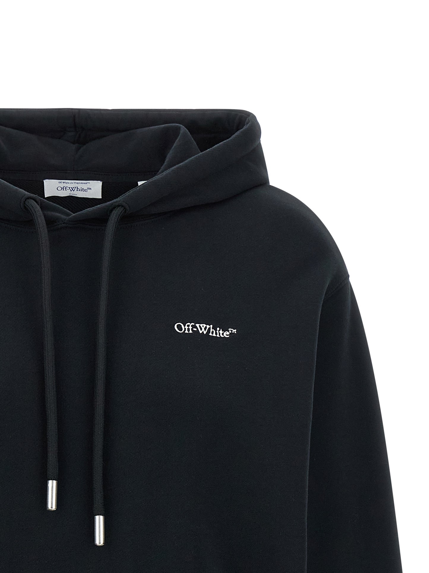 Sweatshirt Hoodie by Off-White for women in cotton black, white, patterned, floral & print features a authentic silhouette, showcasing a sophisticated hooded neckline and authentic detail for a refined finish.