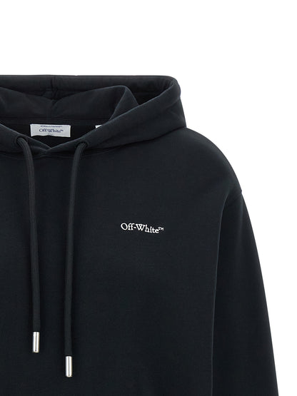 Sweatshirt Hoodie by Off-White for women in cotton black, white, patterned, floral & print features a authentic silhouette, showcasing a sophisticated hooded neckline and authentic detail for a refined finish.