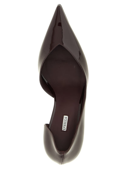 High-Heel Stiletto Pumps Heels by LE SILLA for women in patent calfskin leather cherry & multicolor features a effortless chic silhouette, showcasing the Play Women's Patent Calfskin Leather High-Heel Stiletto Pumps Heels design with a effortless chic stiletto high-heel and for a effortless chic finish.