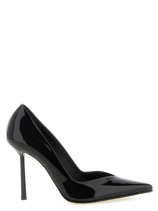 High-Heel Stiletto Pumps Heels by LE SILLA for women in polyethylene & vinyl black features a effortless chic silhouette, showcasing the Women's Polyethylene & Vinyl High-Heel Stiletto Pumps Heels design with a effortless chic stiletto high-heel and for a effortless chic finish.