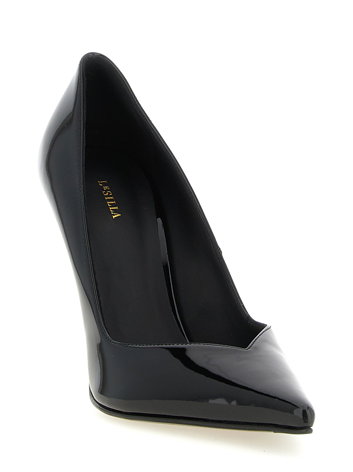 High-Heel Stiletto Pumps Heels by LE SILLA for women in polyethylene & vinyl black features an effortlessly chic silhouette from the Women's Polyethylene & Vinyl High-Heel Stiletto Pumps Heels collection, showcasing a stiletto high-heel and effortlessly chic for a effortlessly chic look.