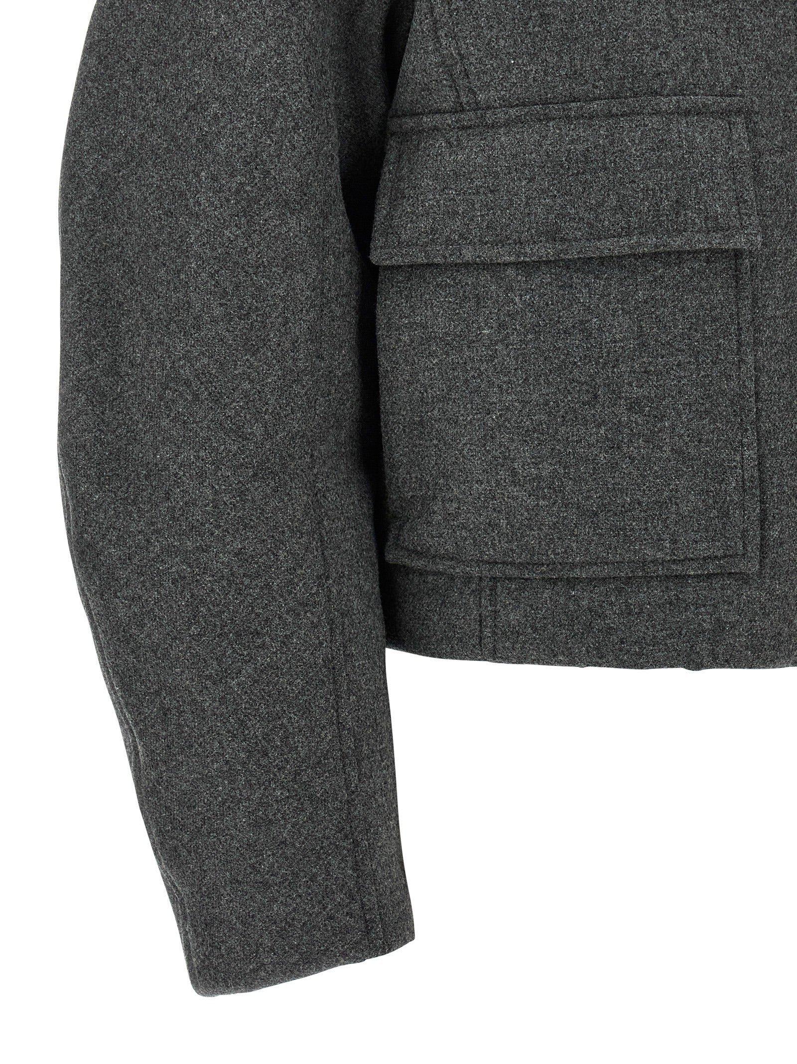 Overcoat by Brunello Cucinelli for women in virgin cashmere wool & leather brown & dark-gray features a contemporary silhouette showcasing a contemporary and refined thermal & pockets for a sophisticated finish.