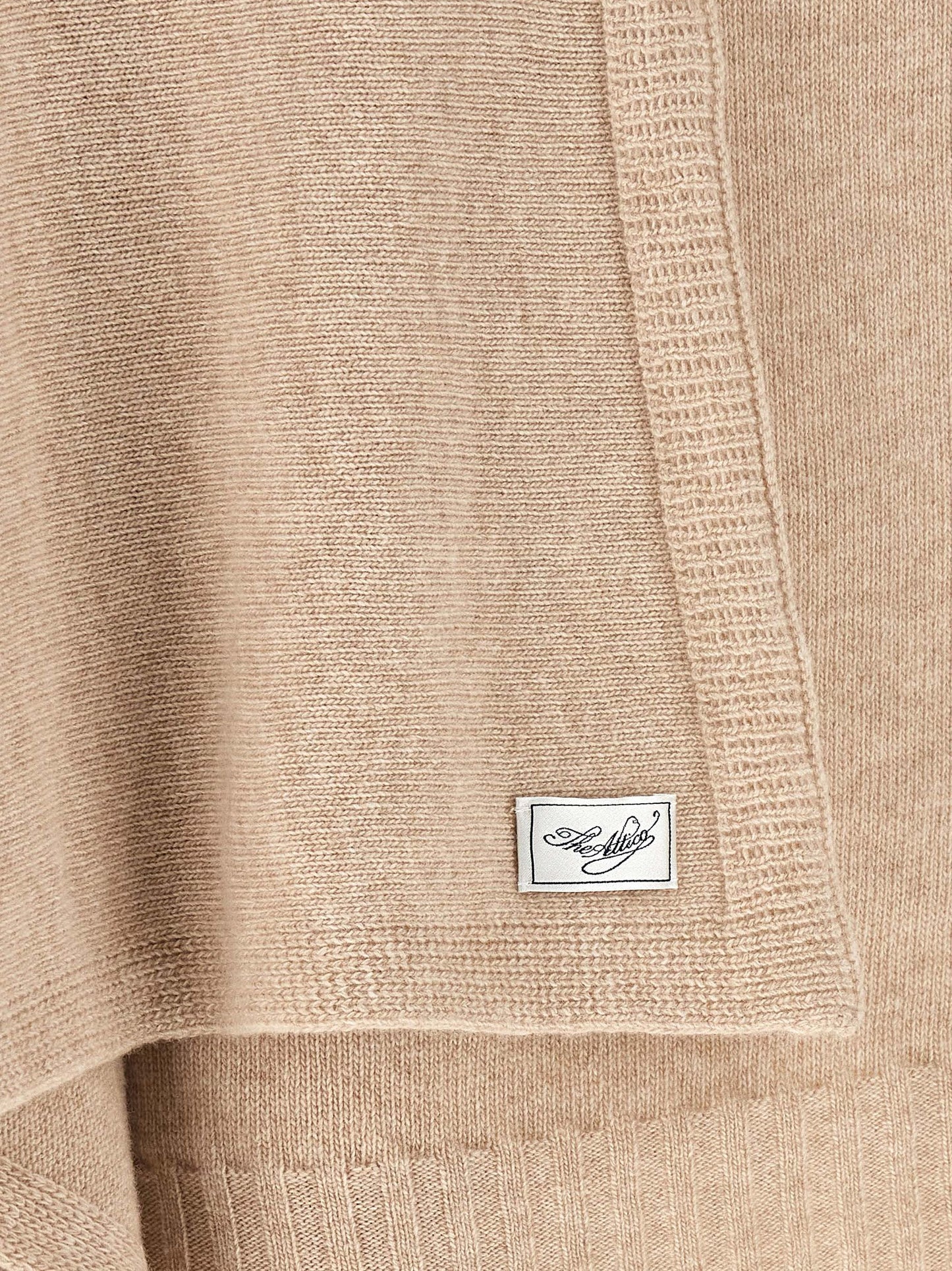Cardigan by The Attico for women in virgin cashmere wool beige features a nuanced silhouette with a refined and nuanced detailing for a sophisticated look.