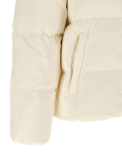 Hooded Overcoat by Polo Ralph Lauren for women in polyester & duck down ivory & white features a contemporary silhouette showcasing a contemporary and refined pockets, hooded & insulated for a sophisticated finish.
