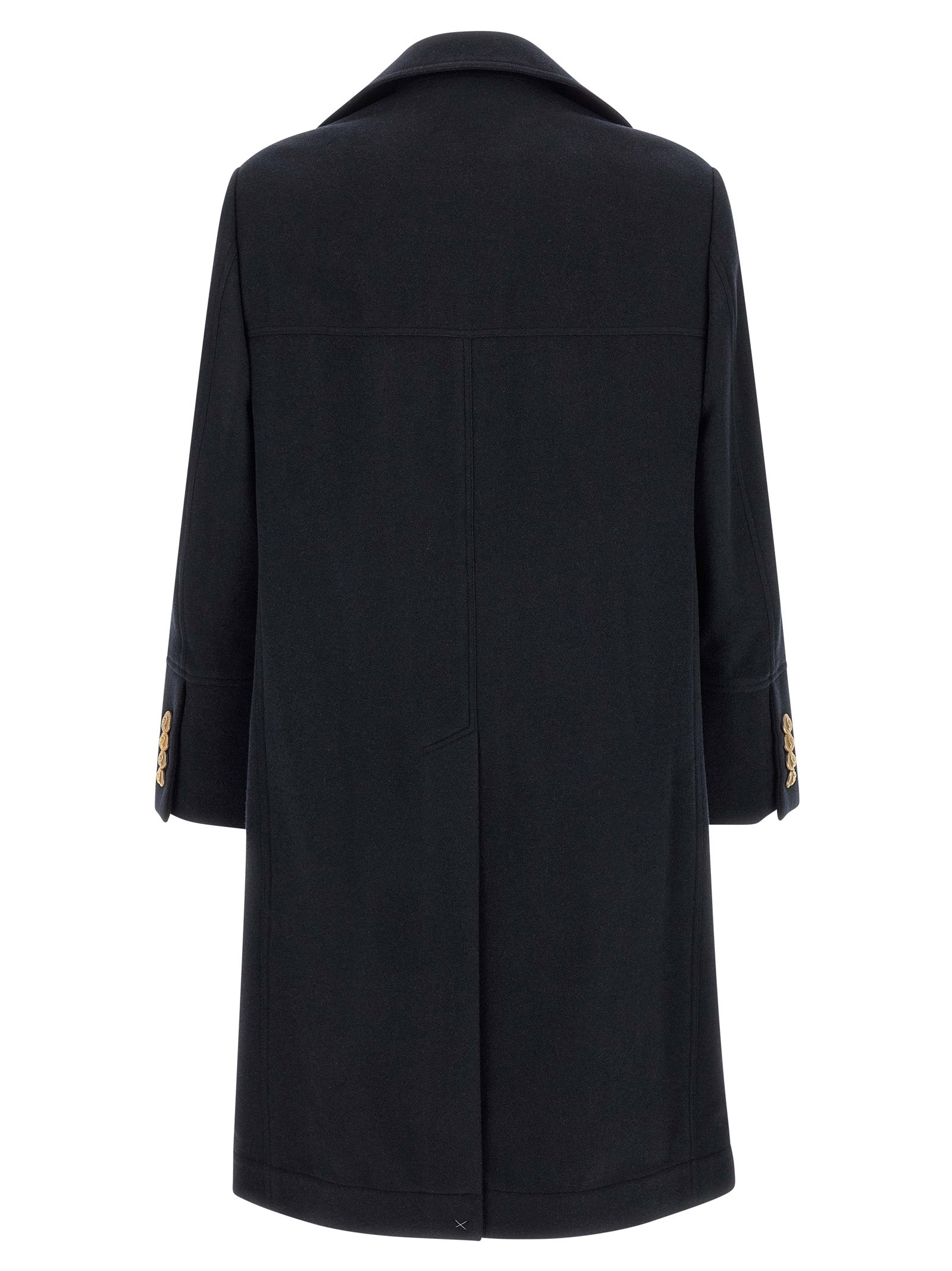 Overcoat by Brunello Cucinelli for men in cashmere gold & navy features an satoral silhouette, showcasing a sophisticated and satoral pockets for a premium, timeless look.