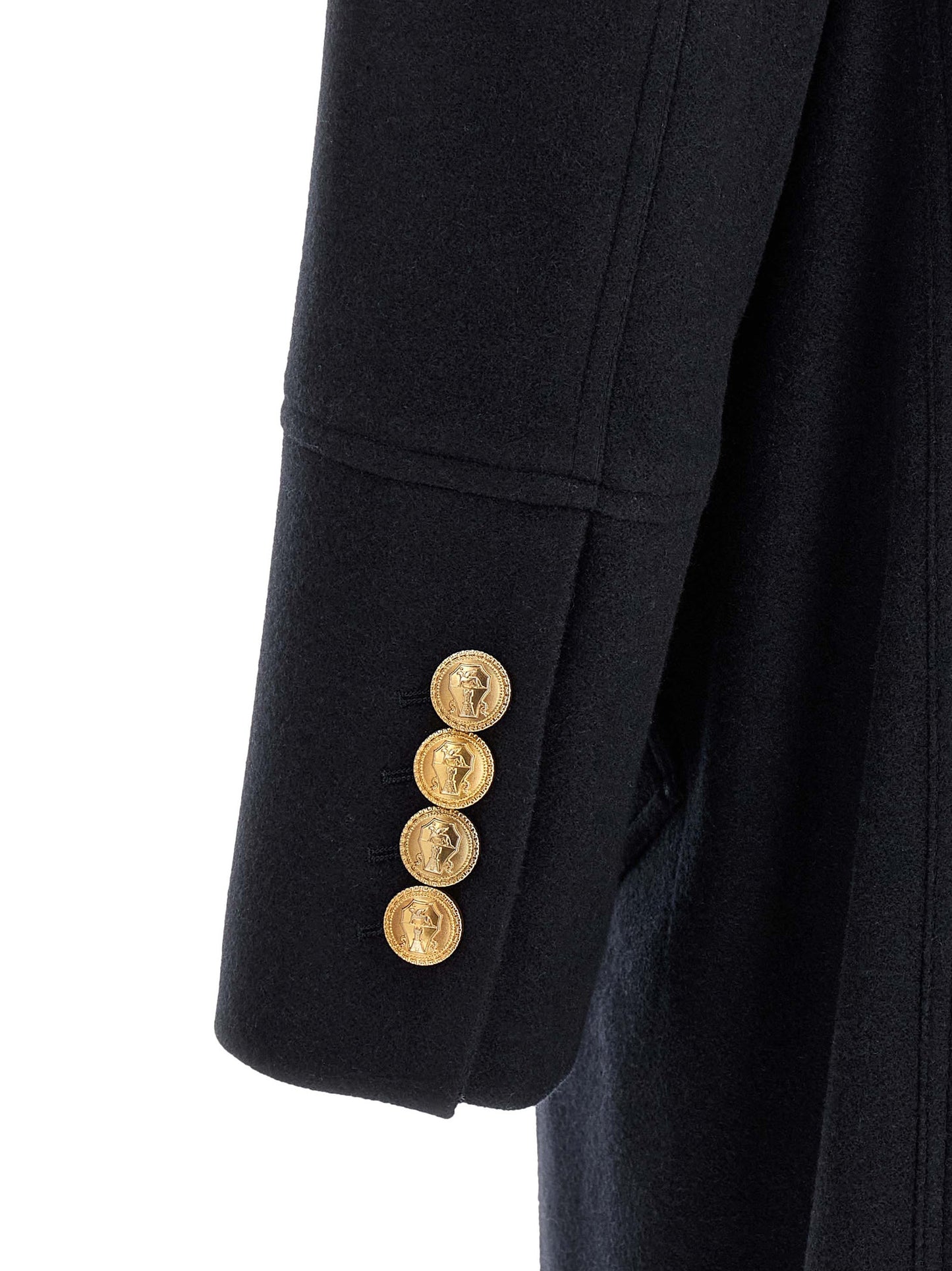 Overcoat by Brunello Cucinelli for men in cashmere gold & navy features a contemporary silhouette showcasing a contemporary and refined pockets for a sophisticated finish.