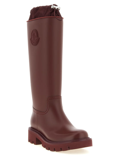 Over-The-Knee Rain Winter Boots by Moncler for women in eva pvc nylon & tu bordeaux & burgundy features an enchanting design from the Ribbon Women's EVA PVC Nylon & TU Over-The-Knee Rain Winter Boots collection, highlighting a enchanting and for a refined look.
