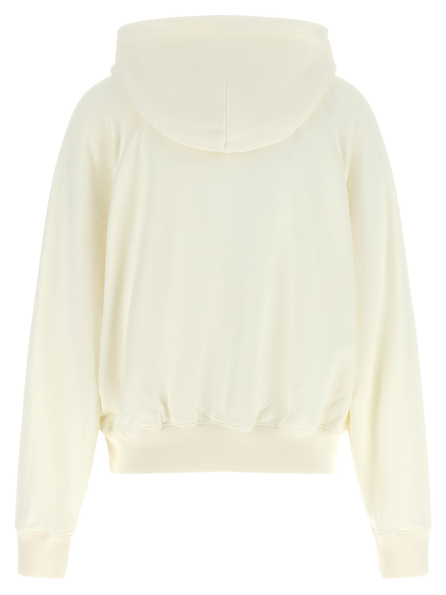 Sweatshirt Hoodie by Polo Ralph Lauren for women in cotton white & print features an avant-garde silhouette, showcasing a sophisticated hooded neckline and detail for a truly avant-garde finish.