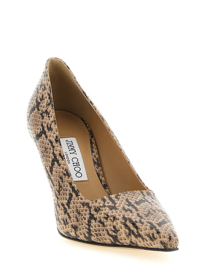 High-Heel Pumps Heels by Jimmy Choo for women in leather & metal brown features a effortlessly chic Women's Leather & Metal High-Heel Pumps Heels design with a sophisticated high-heel and elegant .