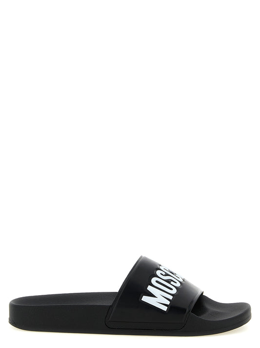 Flat Shoes by Moschino for men in pvc bicolour showcases a resplendent Men's PVC Flat Shoes aesthetic, defined by its resplendent and elegant flat.