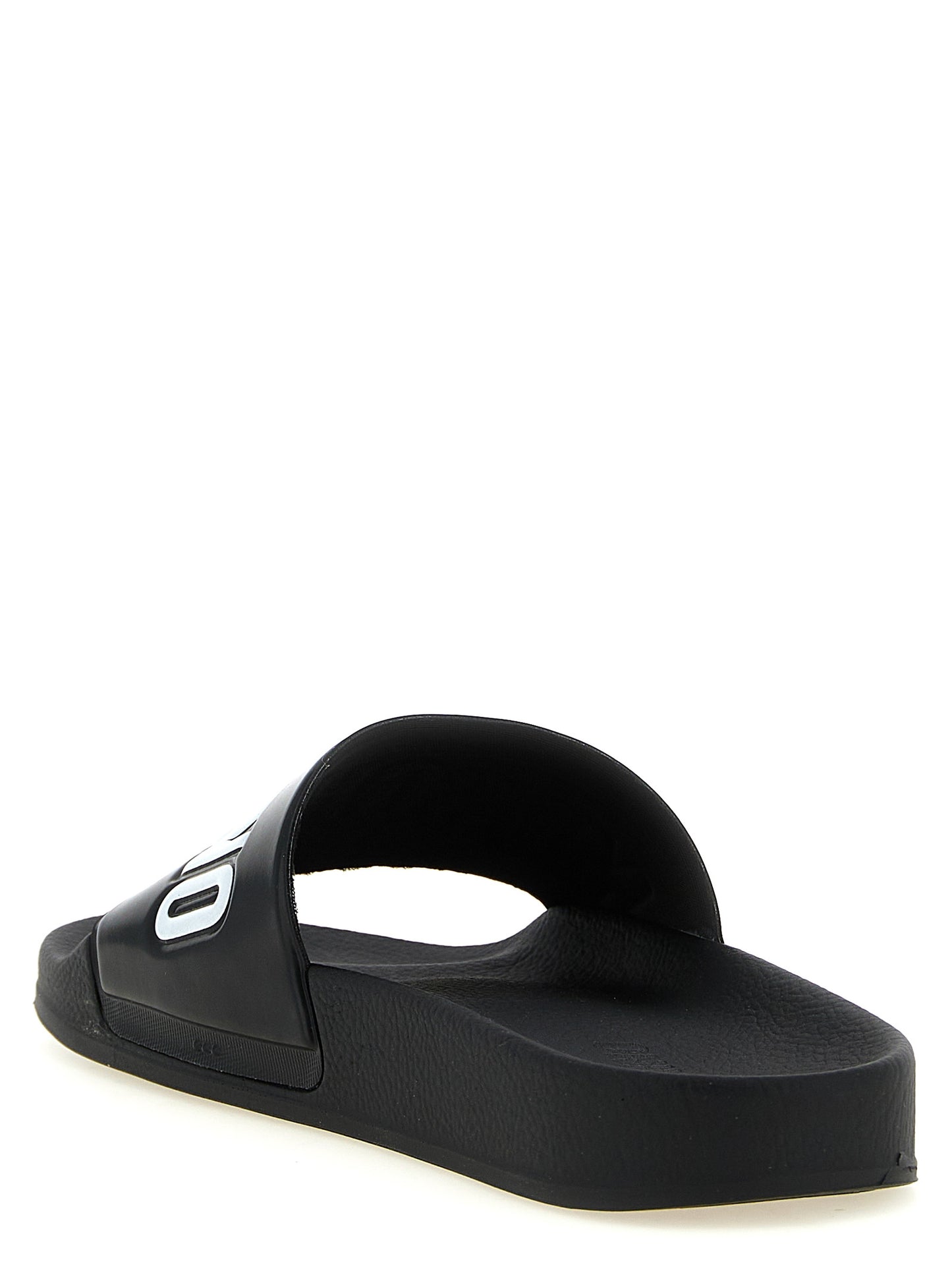 Flat Shoes by Moschino for men in pvc bicolour features an dynamic silhouette from the Men's PVC Flat Shoes collection, defined by a dynamic and flat for a dynamic look.