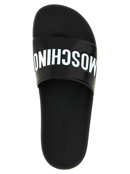 Flat Shoes by Moschino for men in pvc bicolour features an ergonomic silhouette, perfectly showcasing Men's PVC Flat Shoes with its distinct flat and elegant .