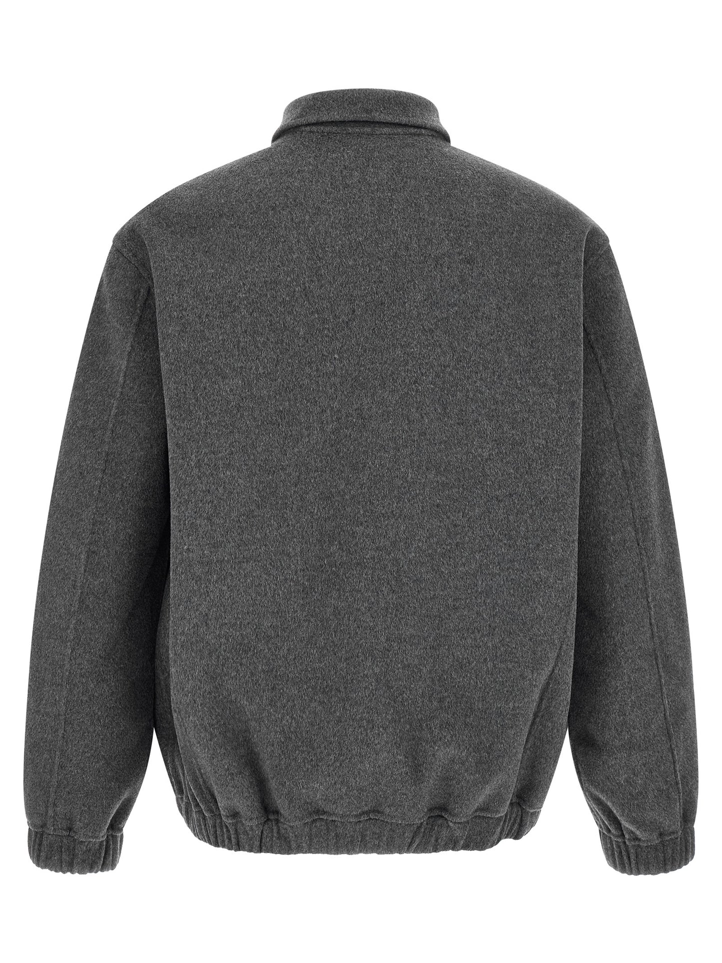 Overcoat by GIORGIO BRATO for men in cashmere wool gray showcases a enveloping silhouette, detailed with distinctive pockets and a enveloping shirt-collar neckline.
