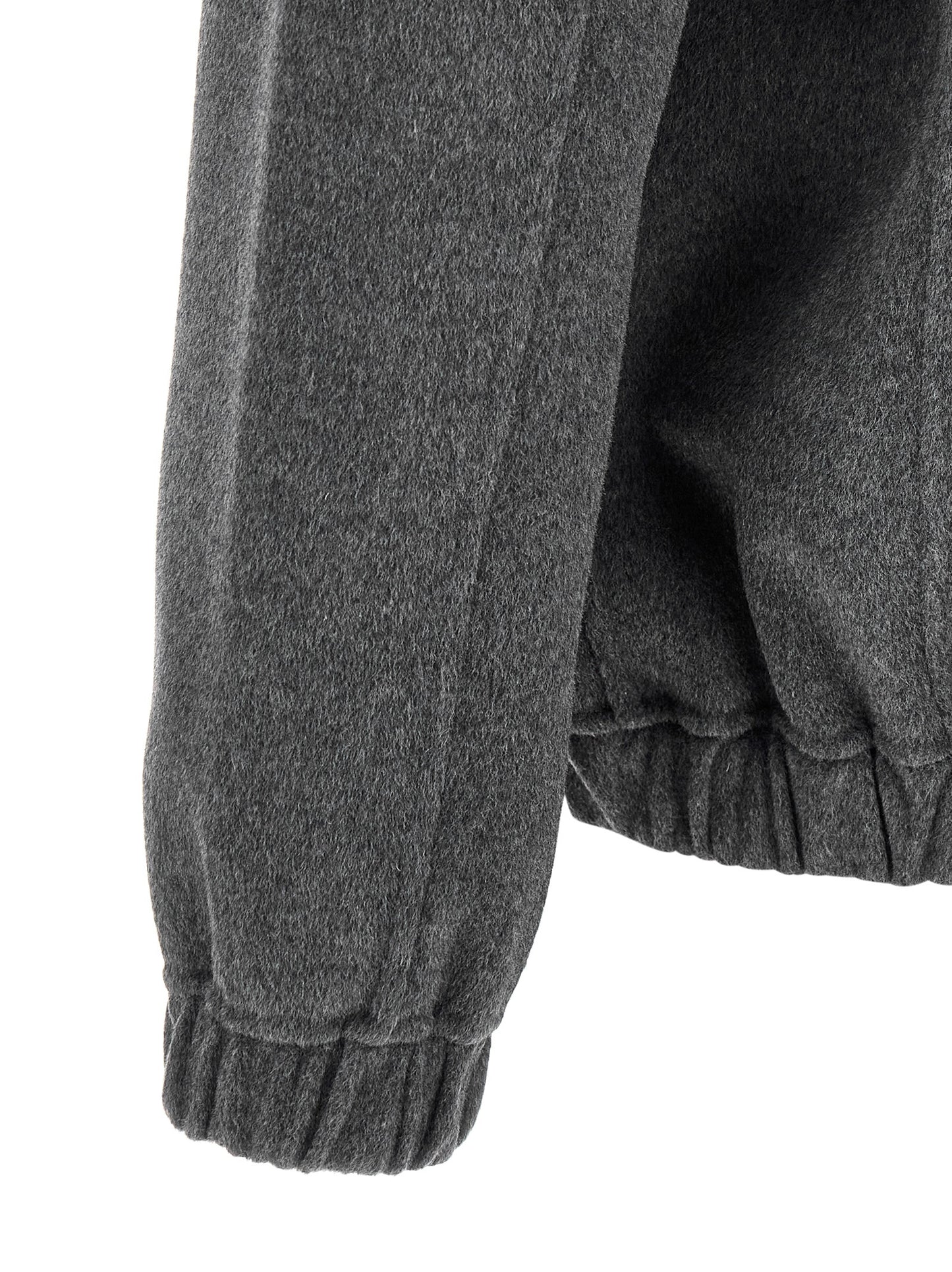 Overcoat by GIORGIO BRATO for men in cashmere wool gray features an voluminous silhouette, showcasing distinct pockets and a voluminous for a truly voluminous aesthetic.