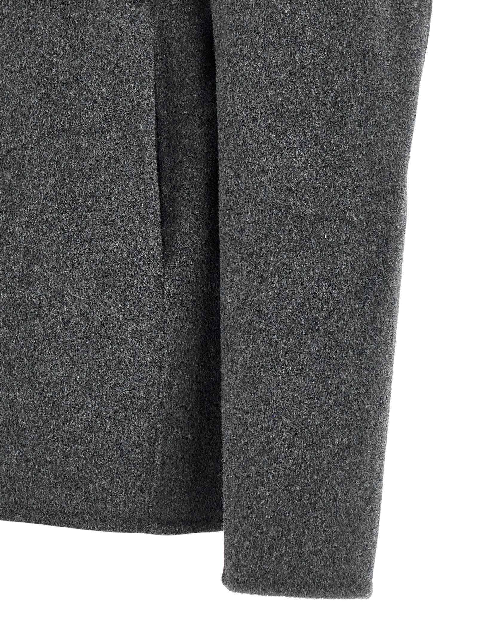 Hooded Overcoat by GIORGIO BRATO for men in cashmere wool gray features a cosy chic silhouette, artfully detailed with a sophisticated and premium hooded for a cosy chic finish.