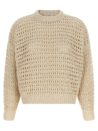 Brunello Cucinelli Beige Elastane Cardigan