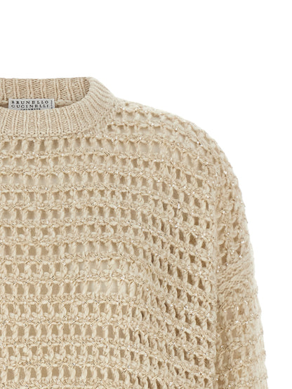 Brunello Cucinelli Beige Elastane Cardigan