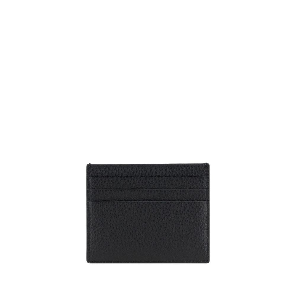 Cardholder Wallet by Prada for men in bos taurus calf grained leather black showcases a enchanting silhouette, artfully detailed with the signature style of the Bos Taurus Calf Grained Leather Cardholder Wallet and functional card-organization compact-design.
