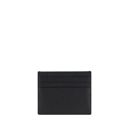Cardholder Wallet by Prada for men in bos taurus calf grained leather black showcases a enchanting silhouette, artfully detailed with the signature style of the Bos Taurus Calf Grained Leather Cardholder Wallet and functional card-organization compact-design.