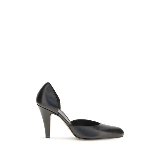 High-Heel Stiletto Pumps Heels by The Row for women in leather black & brown features a effortlessly chic Women's Leather High-Heel Stiletto Pumps Heels design with a sophisticated stiletto high-heel and elegant pointed toe style.