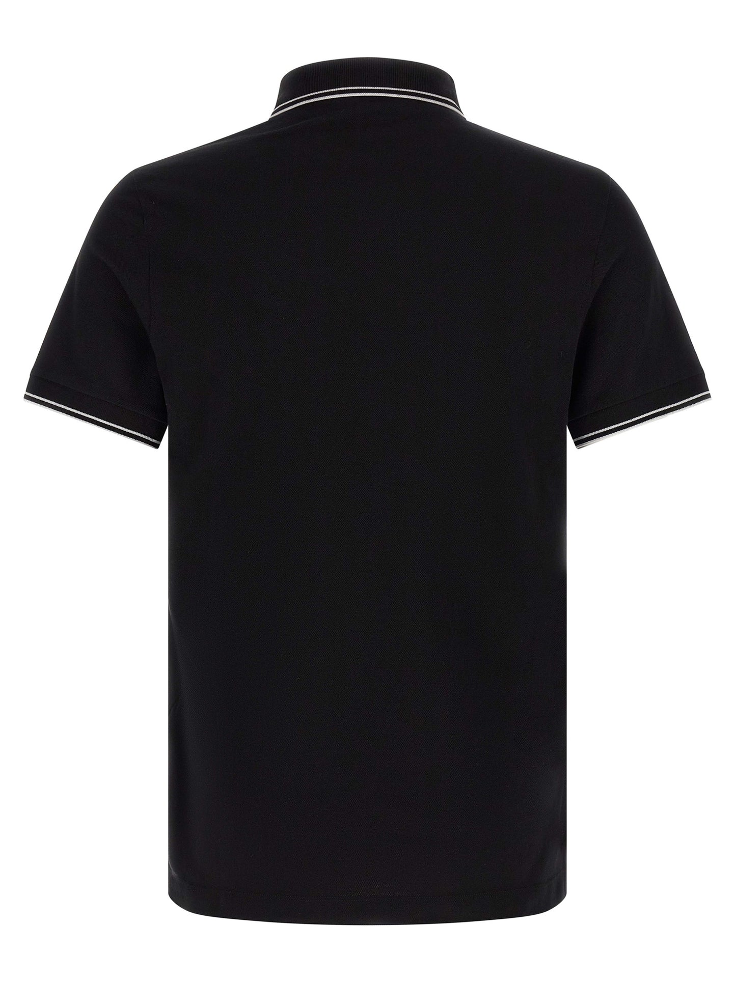 Polo Shirt by Stone Island for men in stretch cotton black features a eye catching silhouette, showcasing a refined and for a eye catching finish.