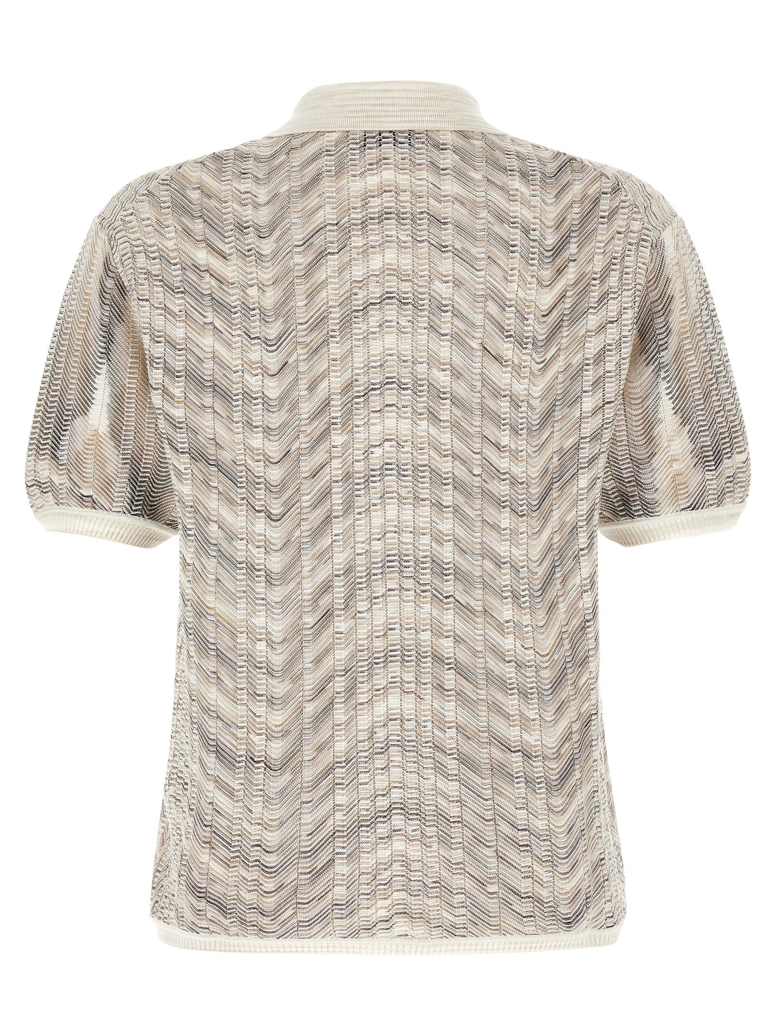 Cardigan by Missoni for men in viscose cotton multicolor & patterned features a dramatic silhouette, showcasing a sophisticated and dramatic detail for a timeless, premium look.