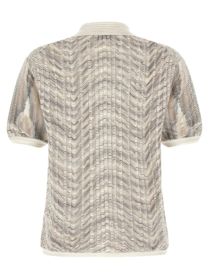 Cardigan by Missoni for men in viscose cotton multicolor & patterned features a dramatic silhouette, showcasing a sophisticated and dramatic detail for a timeless, premium look.