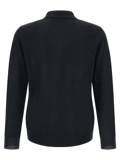 Cardigan by ZANONE for men in cashmere & polyamide navy features an impeccable silhouette, showcasing a sophisticated and detail for a truly impeccable finish.