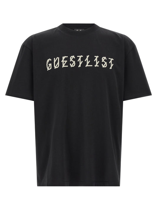 T-Shirt by 44 Label Group for men in cotton black, patterned & print showcases a fashionable silhouette, elegantly detailed with a fashionable and crew neckline for a sophisticated, high-fashion look.