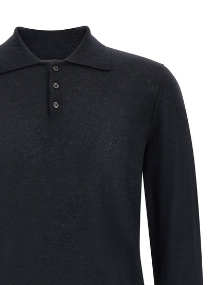 Cardigan by ZANONE for men in cashmere & polyamide navy features a nuanced silhouette with a refined and nuanced detailing for a sophisticated look.