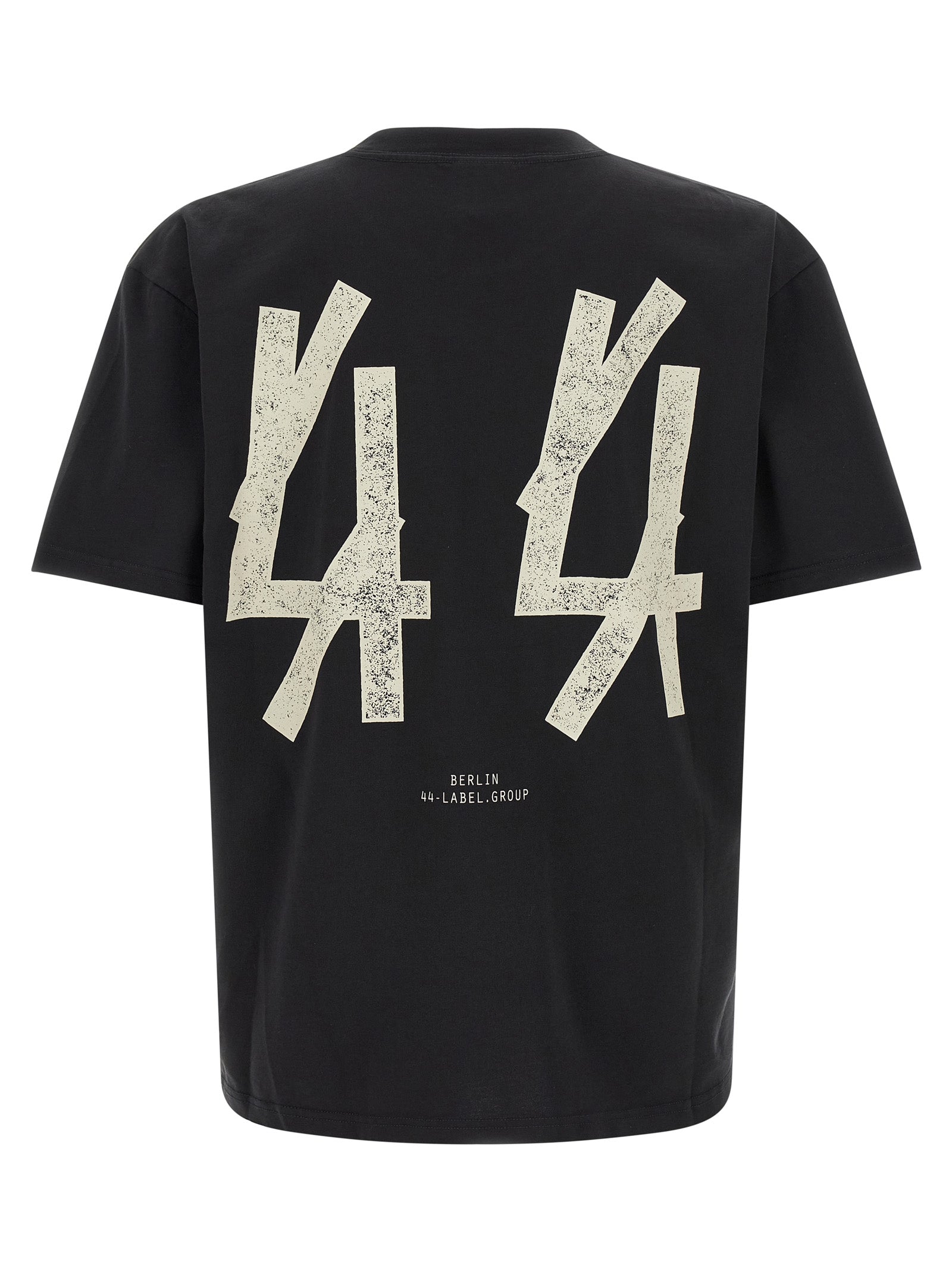 T-Shirt by 44 Label Group for men in cotton black, patterned & print features an on trend silhouette, perfectly showcasing a on trend and crew neckline for an elevated aesthetic.